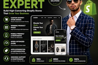 build or rebuild a proper working and customise shopify store