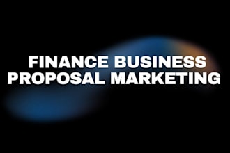 do finance consultation, business modelling proposal