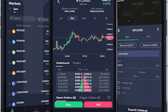 develop a professional crypto trading bot app for play market