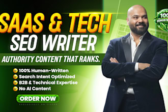 write saas and tech SEO content, authority articles that rank