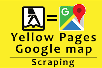 scrape email list of yellow pages, google maps, b2b leads of any industry