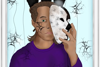 design and develop digital art illustrations