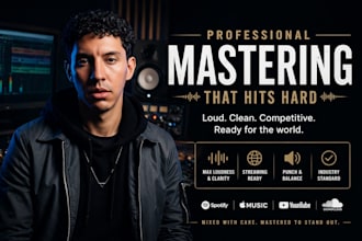 master your song to industry standard, radio ready