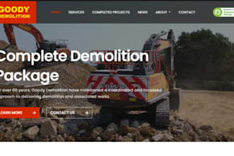 design wix demolition junk website removal dumpster rental debris removal websit