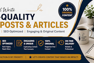 write SEO blog posts for tech and business websites