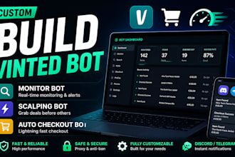 build vinted bot, monitor bot, scalping bot, auto checkout bot