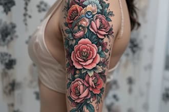 design a modern and minimalist tattoo design