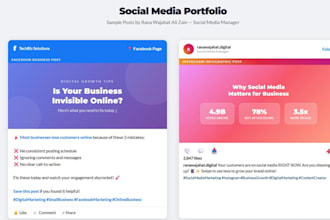 manage your facebook instagram and linkedin social media professionally
