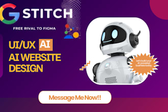 design google stitch ai business website business landing page startup website