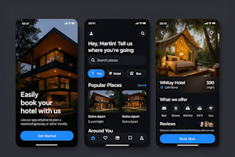 develop a professional hotel booking app and resort reservation system