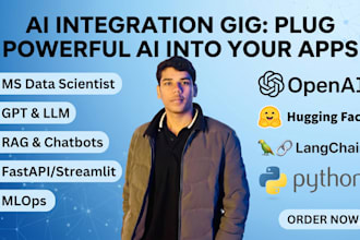 integrate openai, huggingface or langchain ai into your existing python project