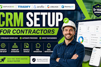 setup servicem8 crm tradify aroflo joblogic thermogrid crm for contractors
