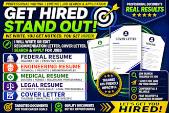 write and edit resume, job search, federal resume, engineering resume