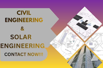 design solar permit plan set for city approval with pe stamp USA