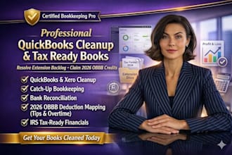 do clean up bookkeeping, catch up accounting, and irs tax ready reports