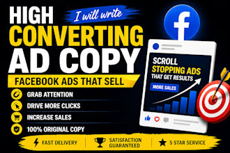 write high converting facebook ad copy that drives sales