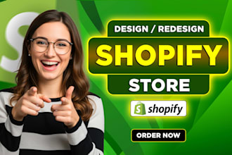 create shopify ecommerce website, shopify online store and product listing