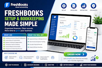 do freshbooks setup, management, invoicing, bookkeeping and expense tracking
