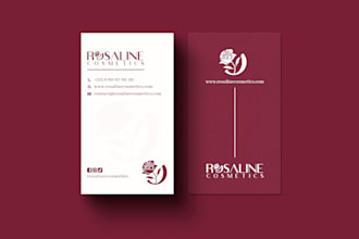 design modern professional business card for your business