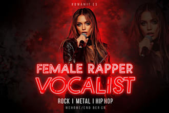 be your best female pop vocalist hiphop vocals song writer