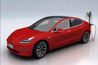 create electric car 3d modeling,ev rendering,automotive cgi,cinematic car render