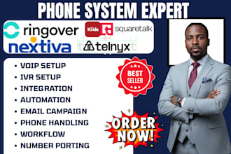 do ringover kikie nextiva telnyx squaretalk crm phone system zapier integration