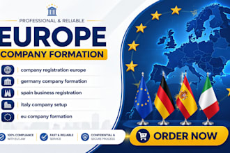 register your company in spain, germany or italy fast and legally compliant