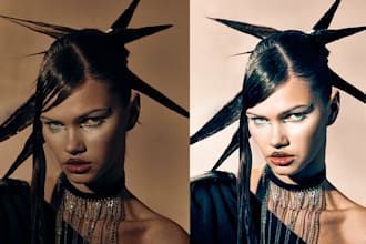 highend fashion retouching and commercial photos