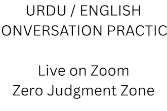 be your friendly urdu  english conversation partner