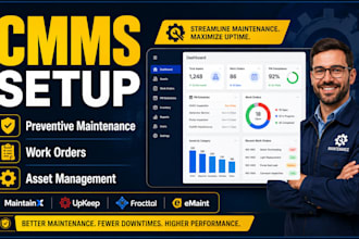 setup cmms preventive maintenance work orders assets and maintenance workflowsz