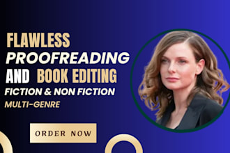 proofread and edit your book, novel or manuscript professionally
