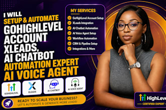 setup xleads gohighlevel real estate crm ai agent xleads sms blast ghl a2p