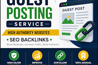 build high quality backlinks through guest posting outreach