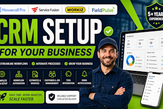 setup housecall pro service fusion workiz fieldpulse crm for your business