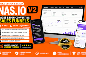 design a high converting nasio v2 funnel and branded page