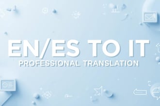 translate english and spanish to italian