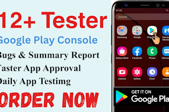 provide 20 real testers for 14 days app beta testing android and ios