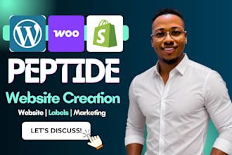 peptide website design research peptide website, peptide shopify woocmerce store