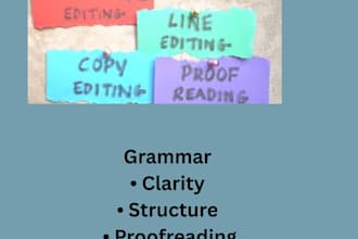 edit and proofread your book or manuscript professionally
