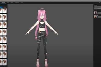 create a vrchat avatar, unity ready and full body tracking