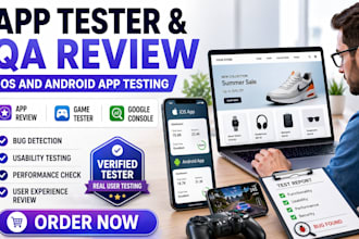 test ios android app tester app review game tester and google search console QA