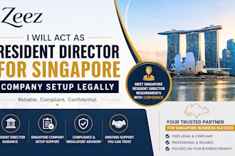 act as resident director for singapore company setup legally