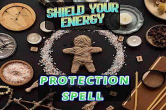 perform divine ritual protection spell, shield ritual, evil eye removal fast