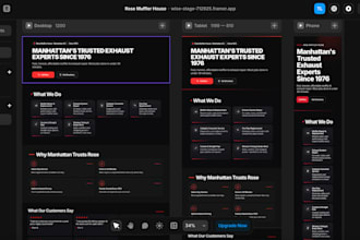 build a professional small business website in framer