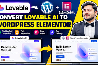 convert lovable ai to wordpress elementor