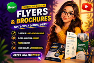 design professional brochure and flyers to boost your brand