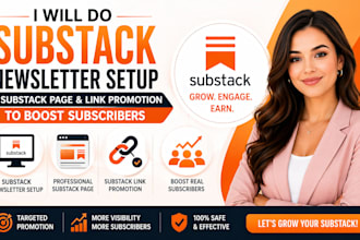 do organic substack promotion substack setup substack newsletter substack