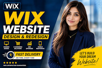 build wix website design, wix website redesign professionally
