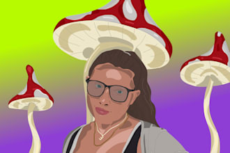 develop digital art portraits of you, your family, or your pets