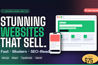 build a fast modern website using nextjs react and vercel